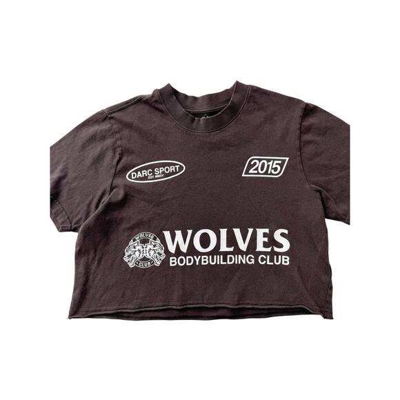 Darc sport brown wolves crop tee limited edition - size small - Picture 1 of 5